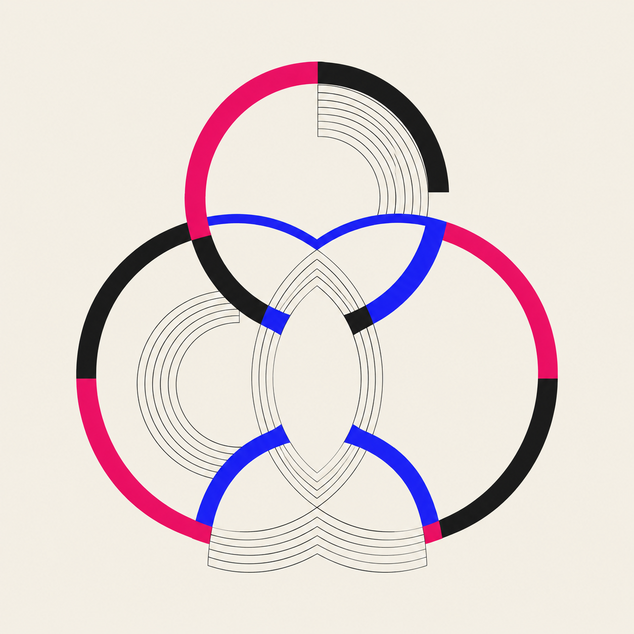 Abstract geometric illustration for the partner programme