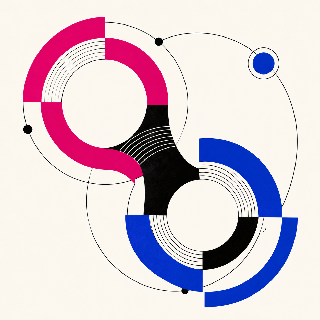 Abstract geometric data protection illustration